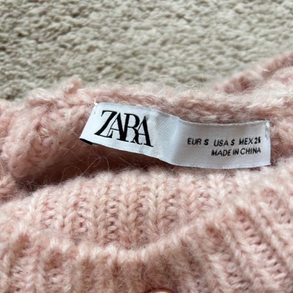 Zara baby pink wool sweater - Picture 2 of 2